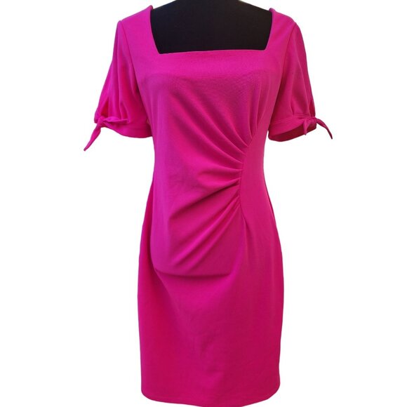 Luxury Designer Runway Cocktail Party Evening Elegant Glamour Bodycon Bow Dress - Picture 13 of 16